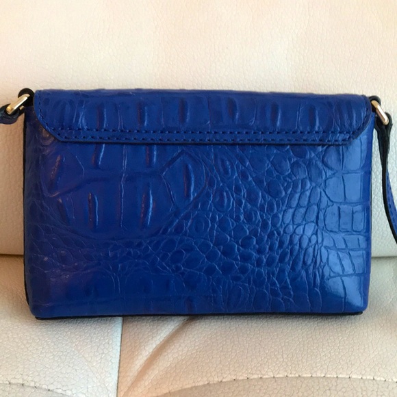 Kate Spade Royal Blue Croc Embossed Crossbody - EUC - Picture 6 of 10